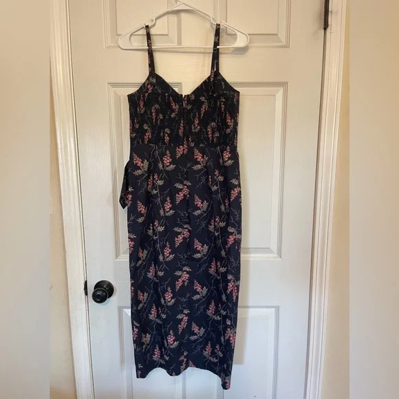 Rebecca Taylor Ivy Wrapped Floral Midi Dress - Picture 7 of 9
